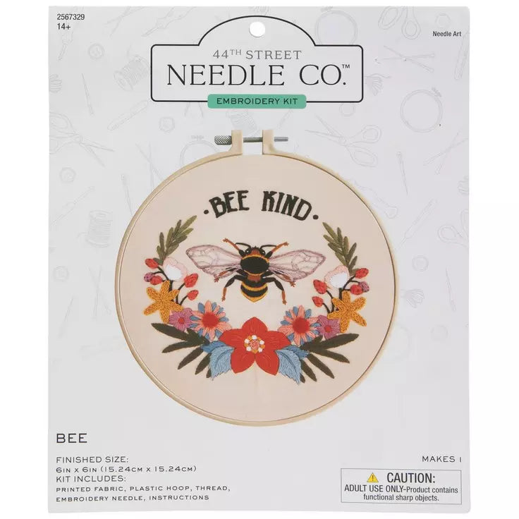 Bee Kind Embroidery Kit