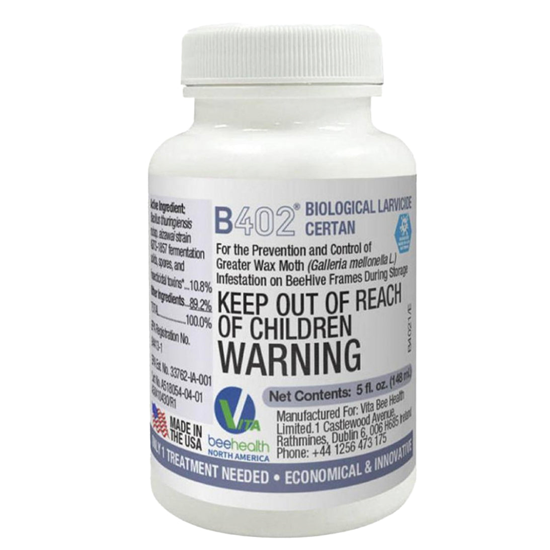 B402 (Certan) Wax Moth Control – Biological Preventative Treatment