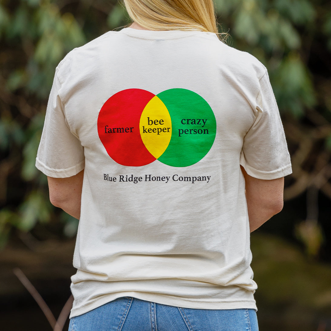 Farmer/Beekeeper/Crazy Person - Cream Short Sleeve Shirt