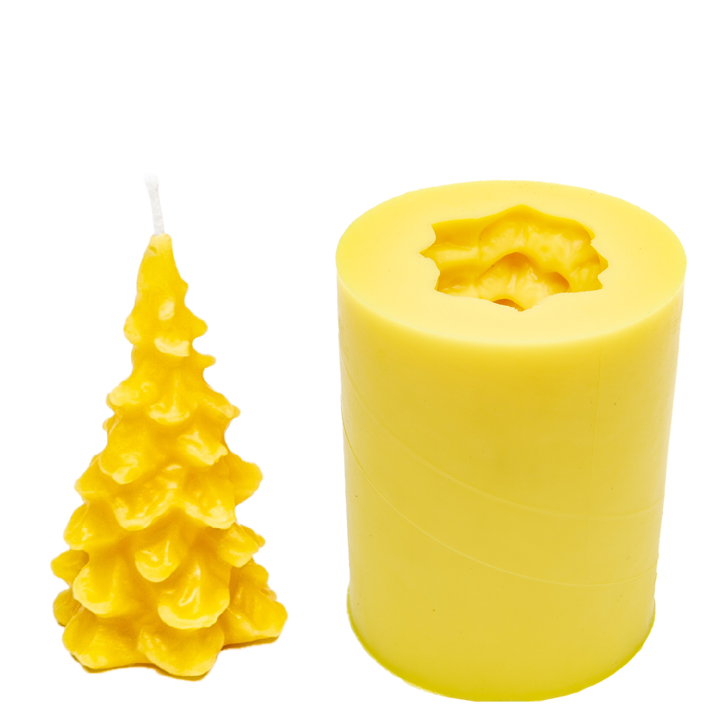 Small Christmas Tree Candle Mold