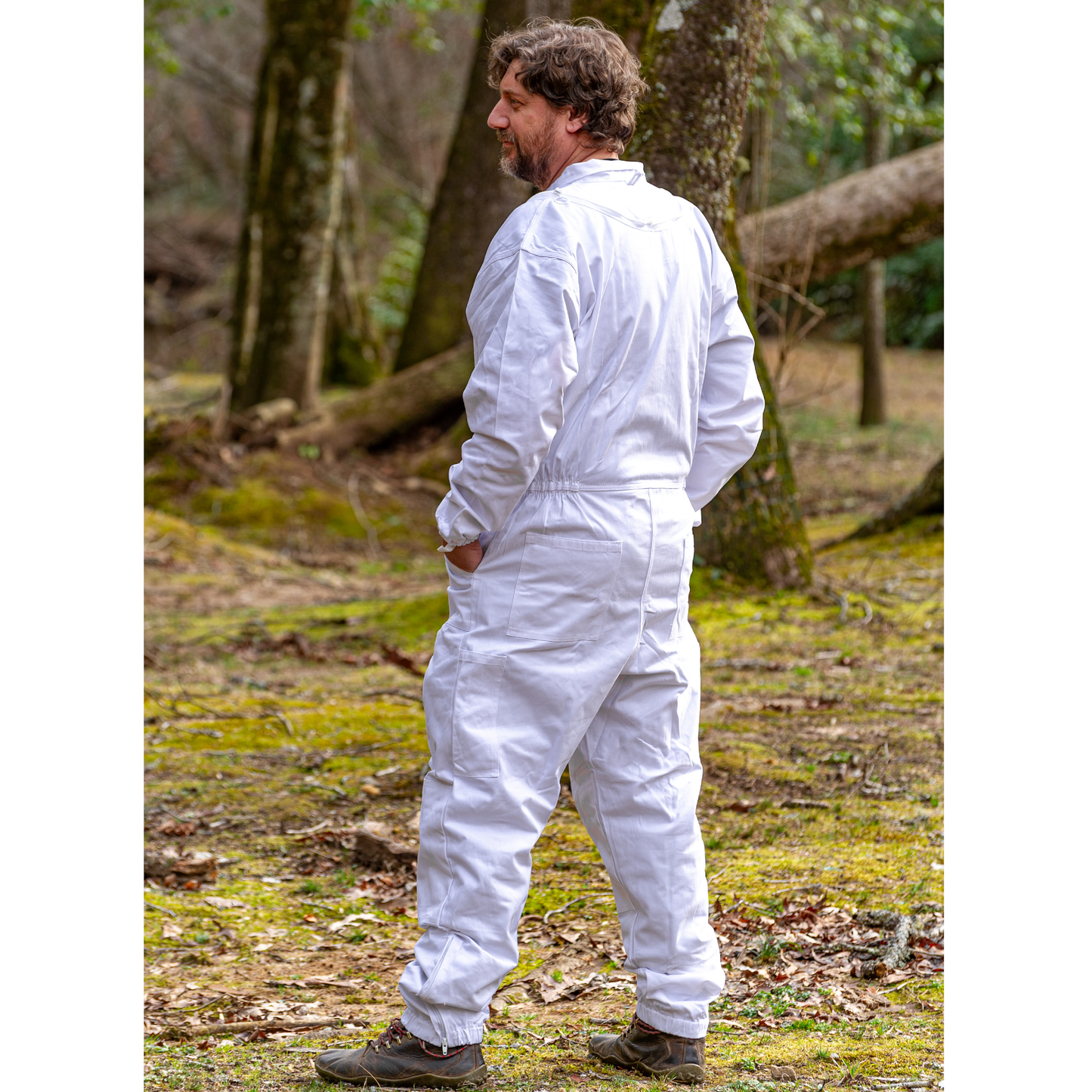 Full view of Beemaster beekeeping suit without veil
