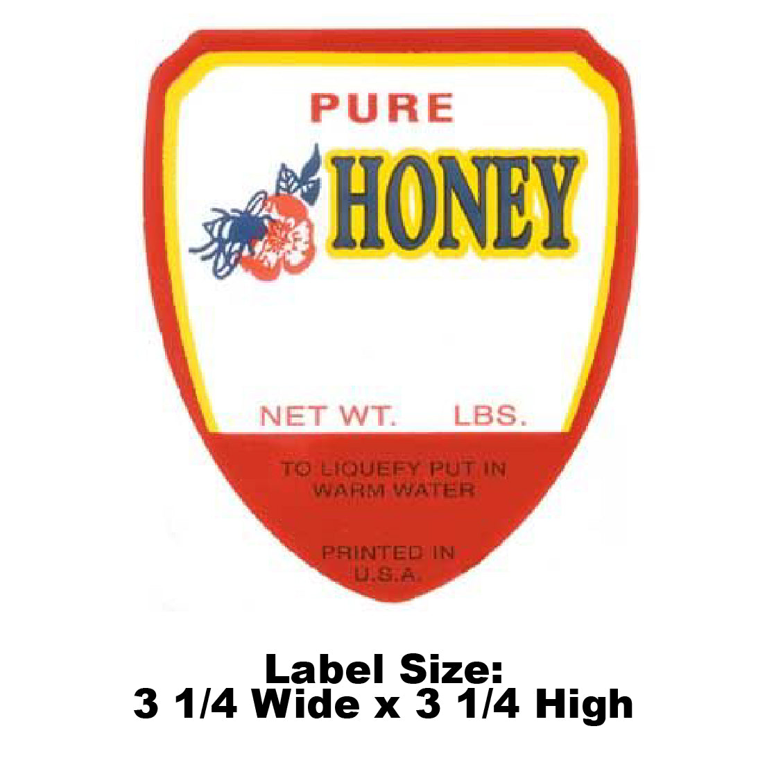 Field of Flowers Honey Jar Labels
