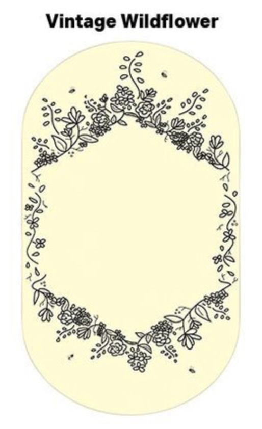 Vintage Wildflower Label