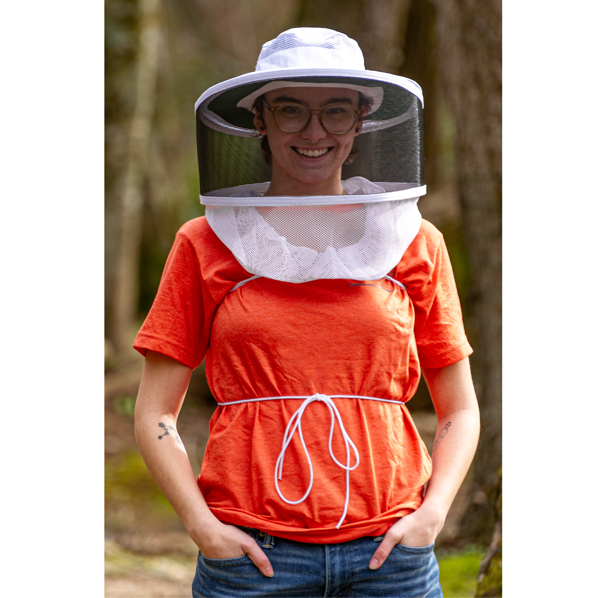 One-piece Clear-Vue beekeeping hat and veil combo with reinforced brim and crush-resistant mesh.