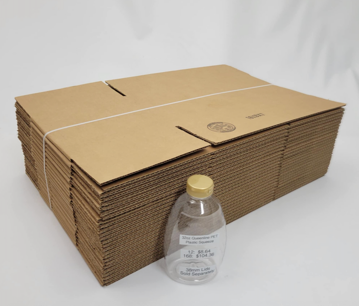 New Cardboard Boxes - Bundle of 25 (Flat/Unassembled) - Blue Ridge Honey Company