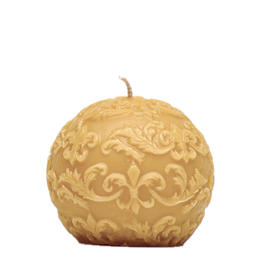 Fleur De Lis Ball Candle