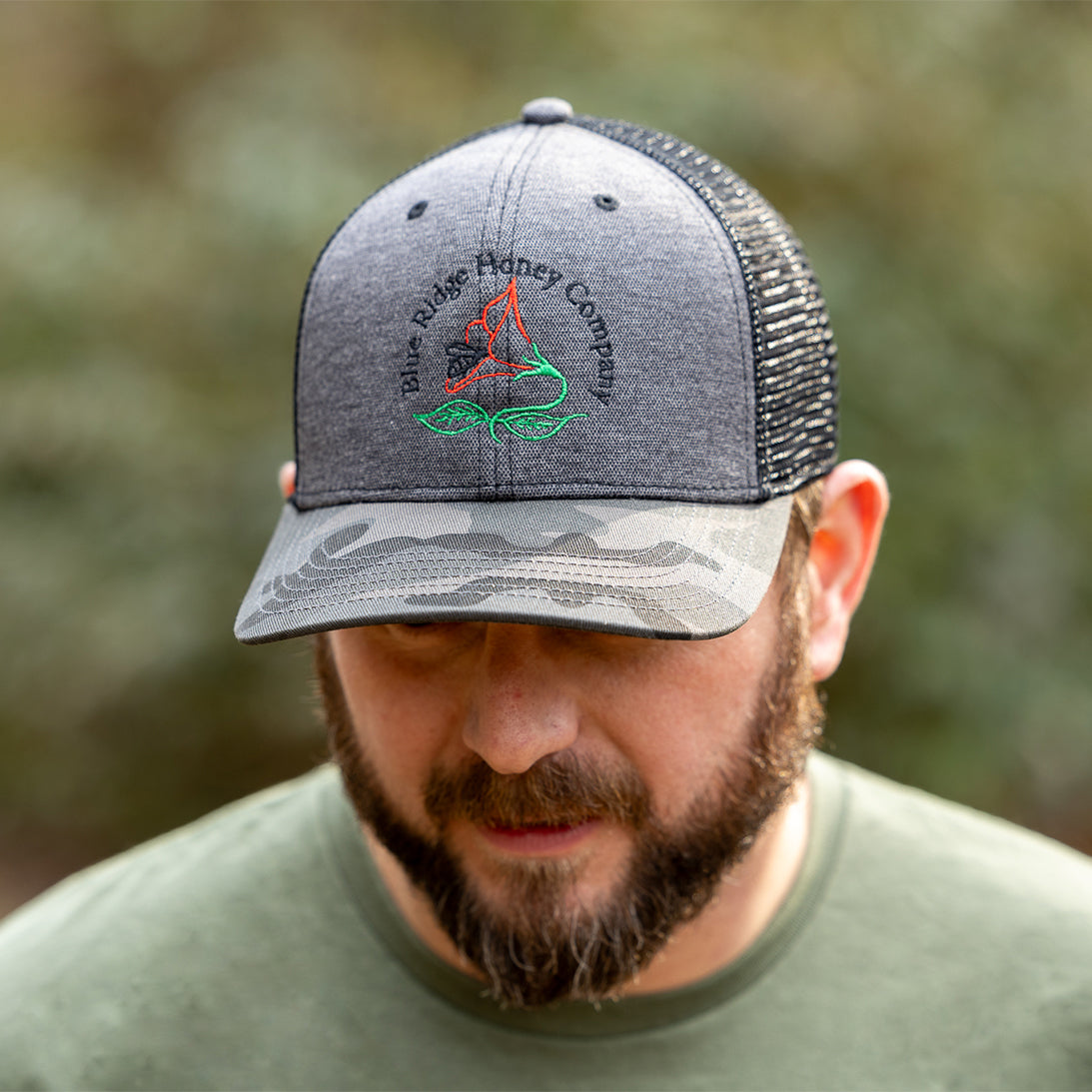 Blue Ridge Honey Company Cap (Black Camo)