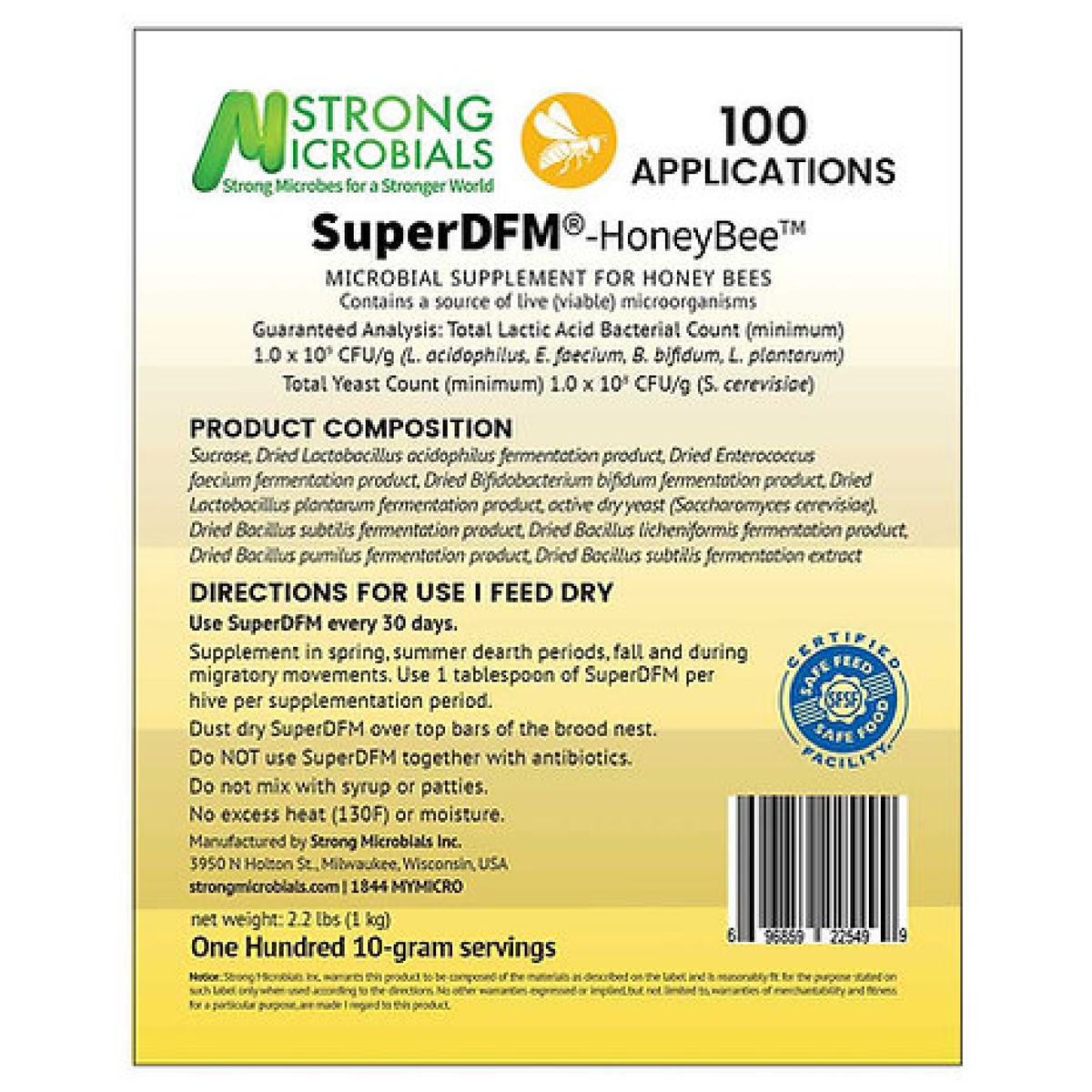 Strong Microbials SuperDFM | Blue Ridge Honey Company