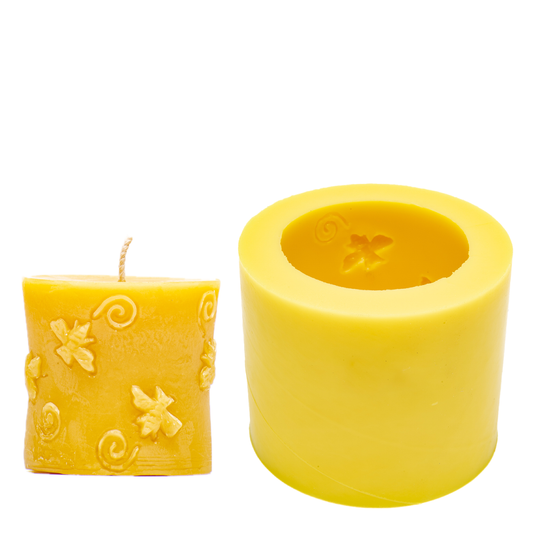 Bee Cylinder Candle Mold