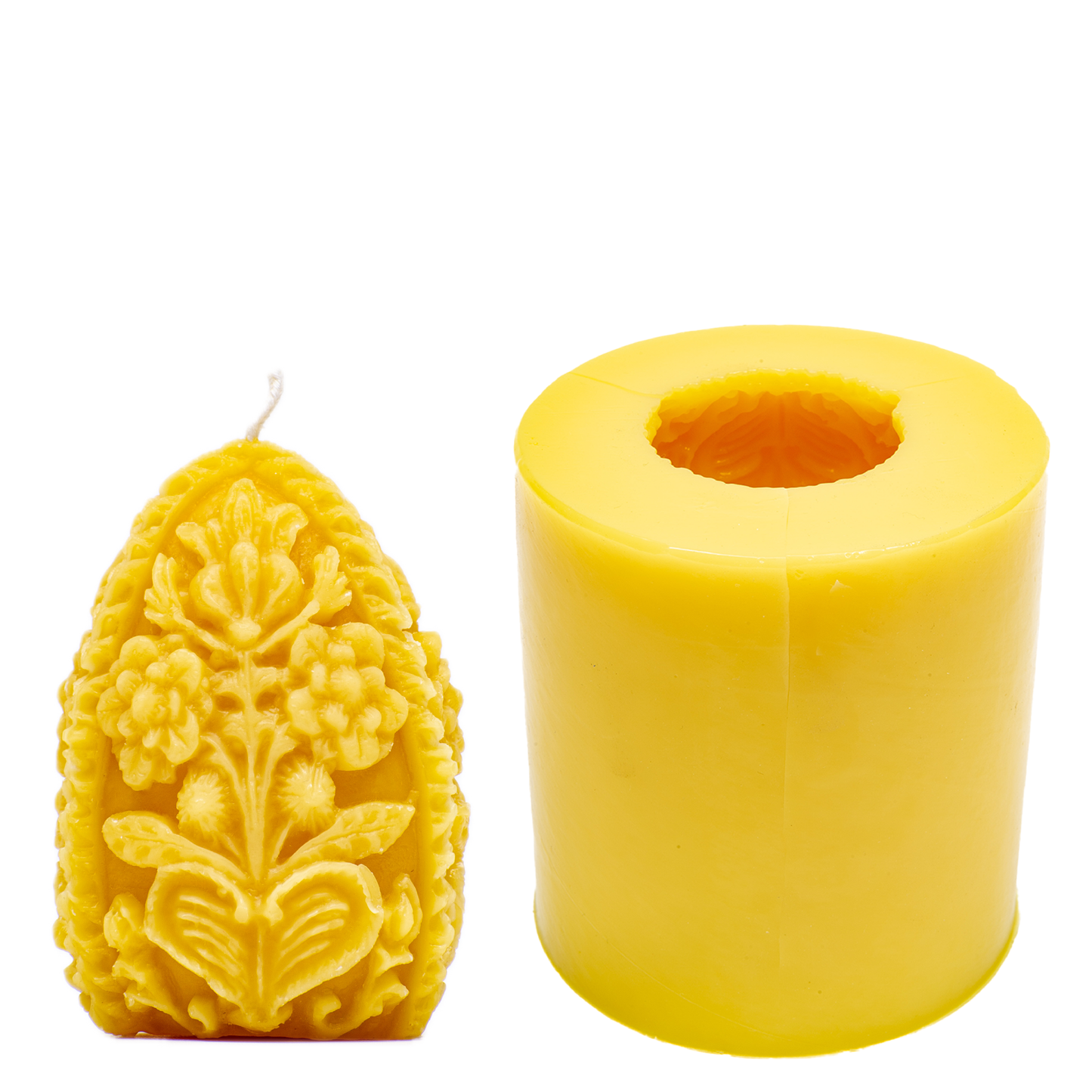 Carved Egg Candle Mold