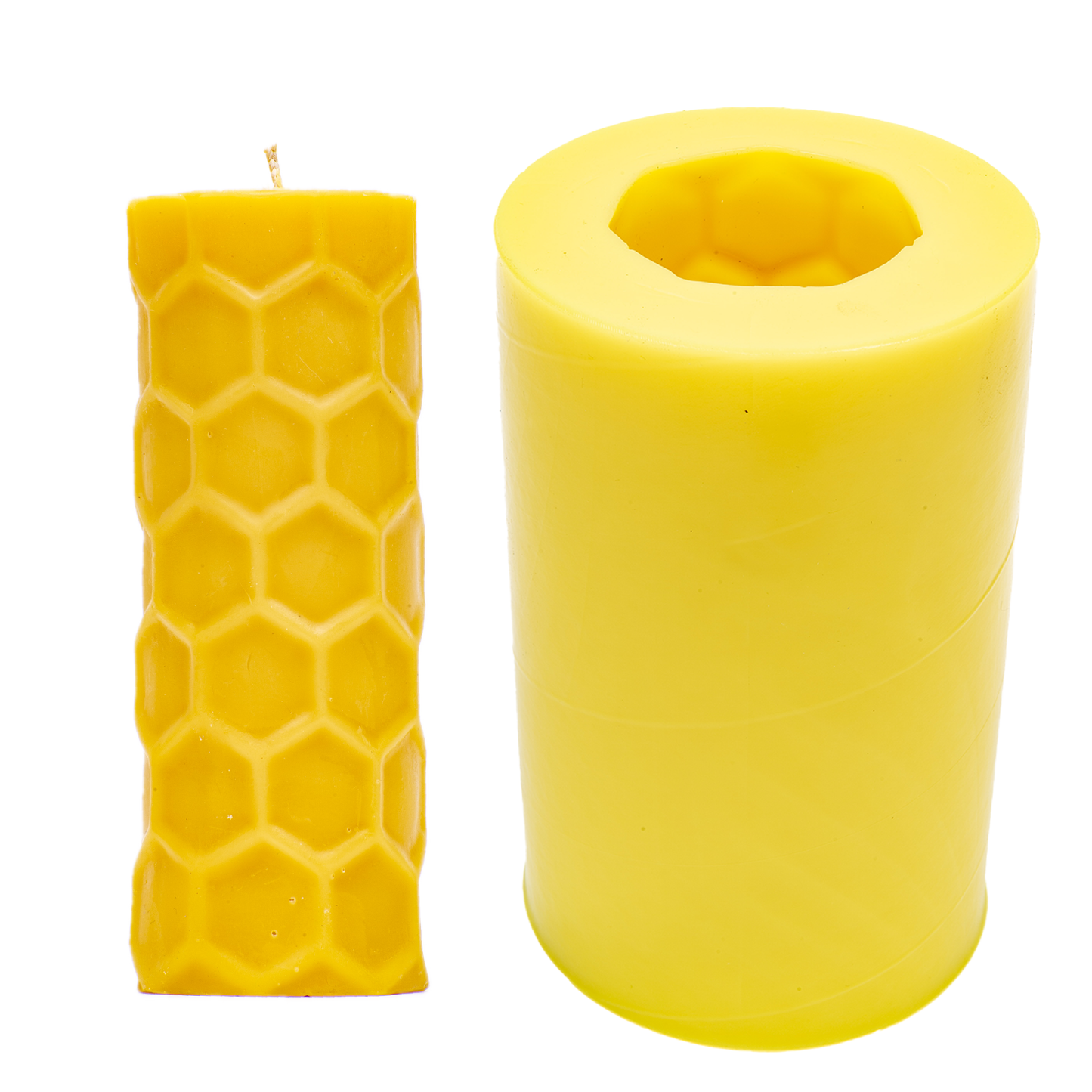 Hexagon Comb Cylinder Candle Mold