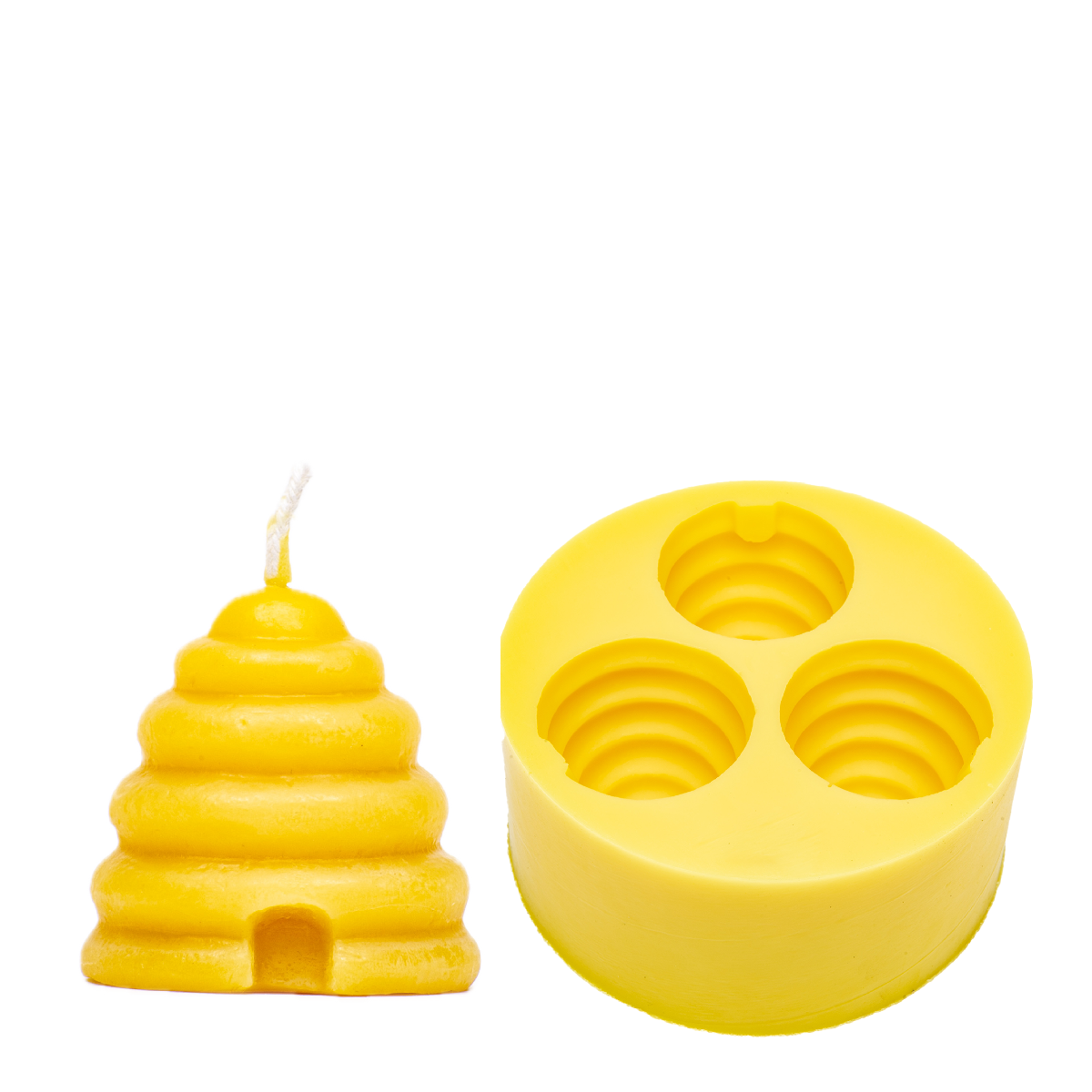 Beehive Votive Candle Mold Set of 3