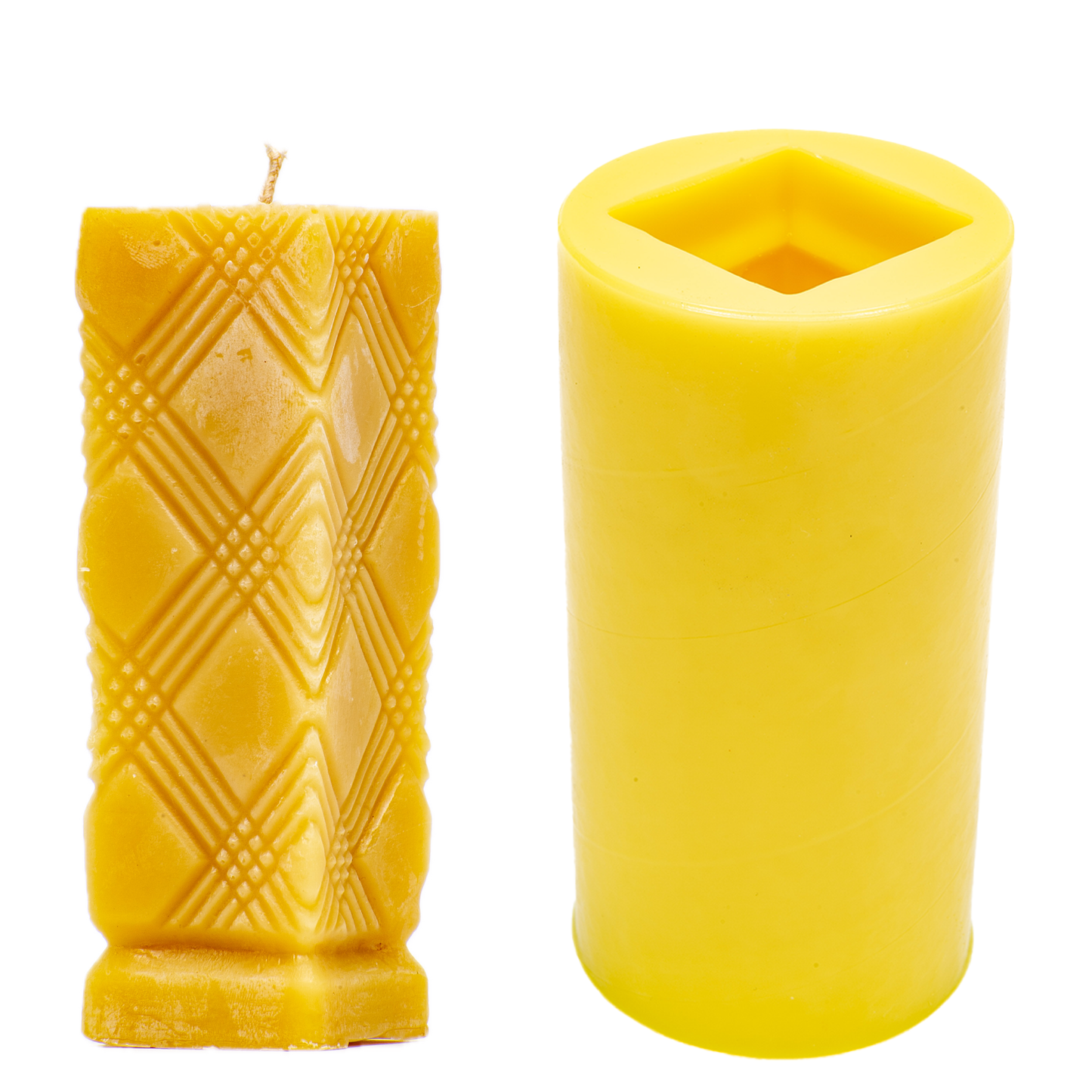 Textured Pillar Candle Mold