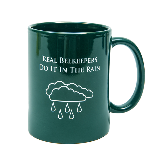 Real Beekeepers Do It In The Rain Mug in Forest Green