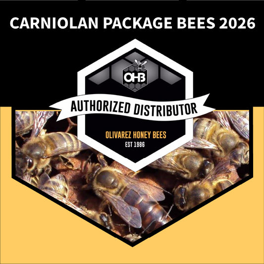 Olivarez Honey Bees – Carniolan Package Bees (For Pickup Only)