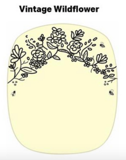 Vintage Wildflower Label