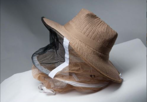 Straw Hat & Veil Combo with Arm Straps - Blue Ridge Honey Company